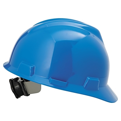 Hard Hat: Impact Resistant, V-Gard Slotted Cap, Type 1, Class E, 4-Point Suspension